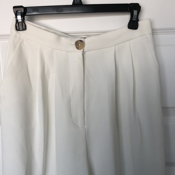 Wide leg cream slacks - Picture 3 of 3